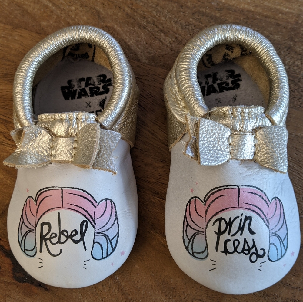 Freshly Picked Princess Leia Bow Moccasin
